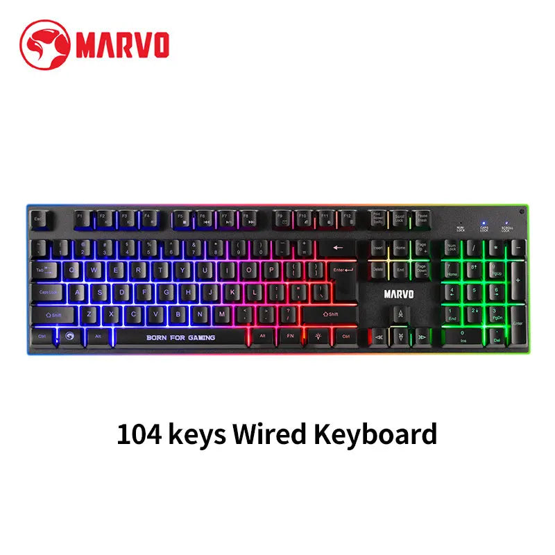 Die Gaming-Tastatur und -Maus enthält ein Tastatur-, Maus-, Kopfhörer- und Mauspad-Set, RGB, kabelgebundene Gaming-Tastatur- und Maus-Sets